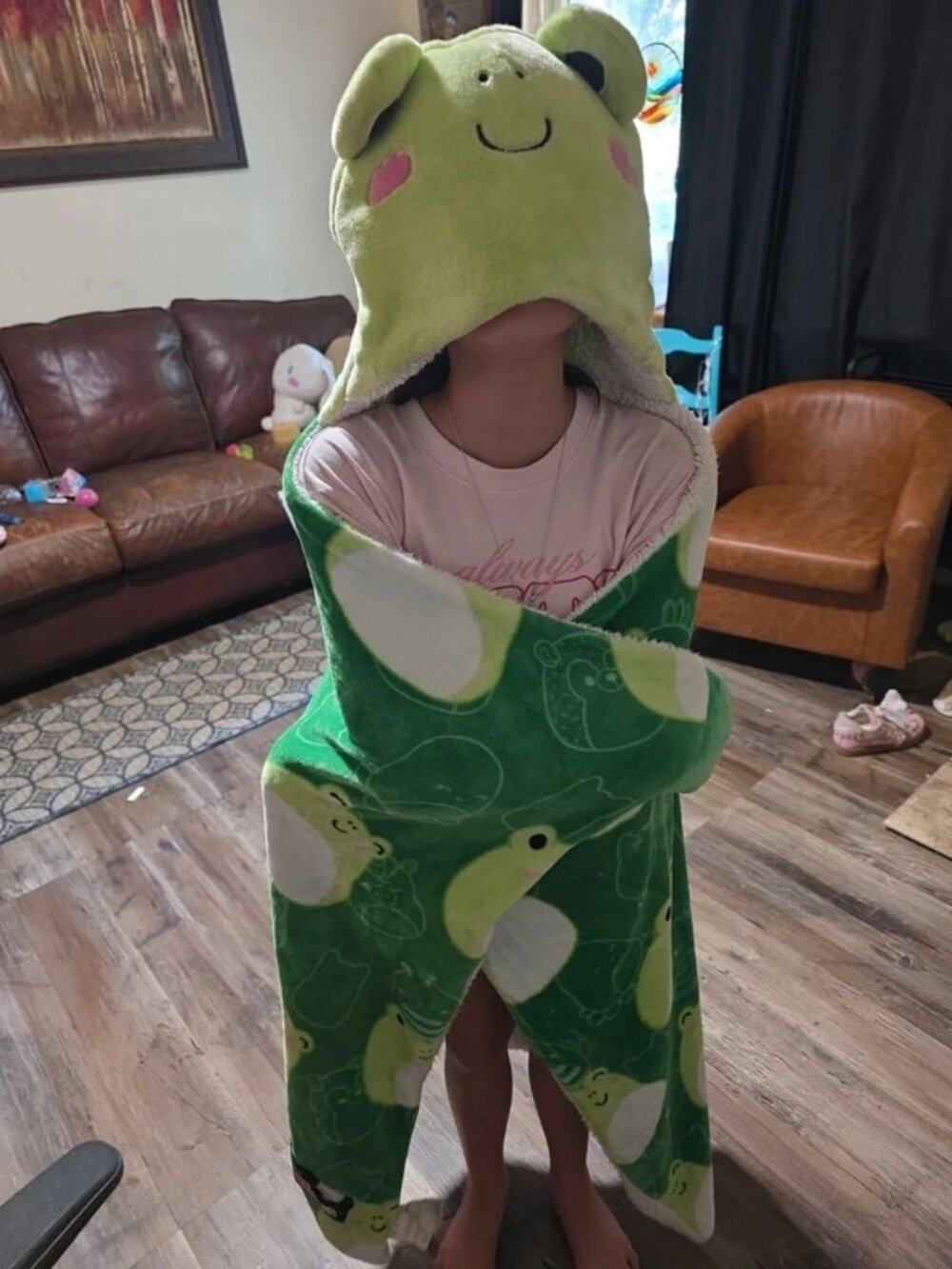 Frog Squishmallow blanket wtap